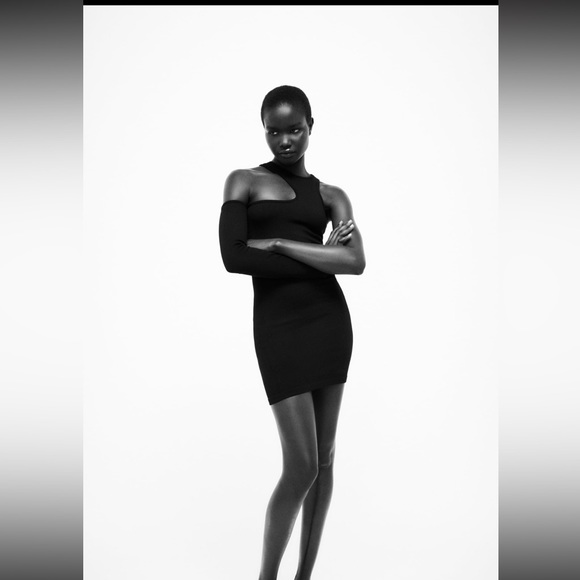 NEW ZARA SEAMLESS CUT-OUT DRESS - Picture 1 of 5